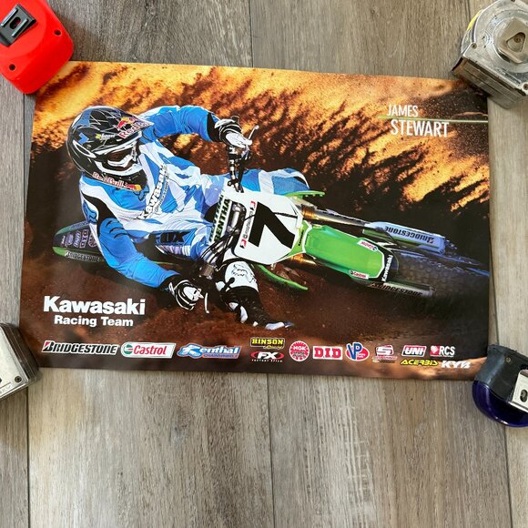 James Bubba Stewart #7 KAWASAKI Poster - 2005 SX MX - Picture 1 of 6